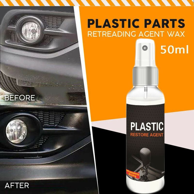 ใหม่พลาสติก Retreading ตัวแทนภายในรถยนต์พลาสติกคืนอัตโนมัติพลาสติก Renovated เคลือบวาง Maintenance ตัวแทน50Ml