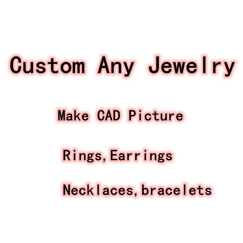 AIYANISHI Custom Schmuck Custom Ohrringe, Ringe, halskette für Frauen Machen CAD Bild Gewohnheit Jeder Schmuck für Partei Schmuck