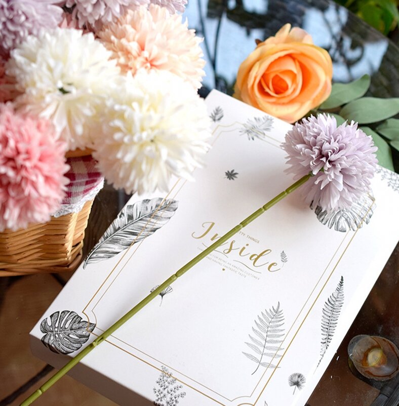 1 pçs 29cm artificial dandelion flor de seda jacinto decoração de casamento de flor para casa festa hotel jardim decorações de casamento