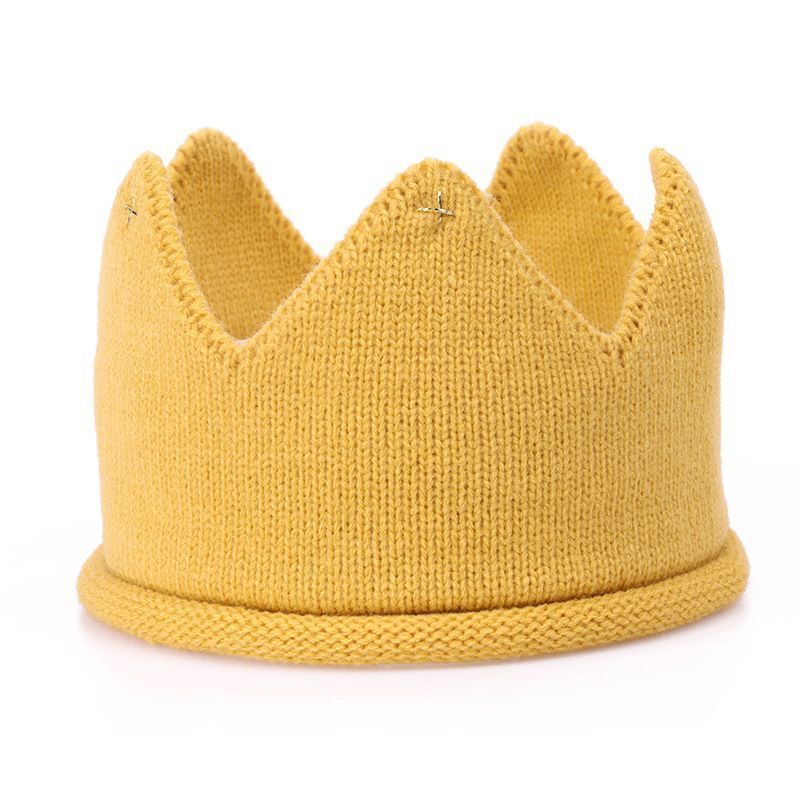 10 sztuk/partia nowa korona czapka dla niemowląt fotografia rekwizyty dzianiny noworodka dziewczynka chłopiec kapelusz Turban niemowlę maluch Beanie Cap Casquette Enfant