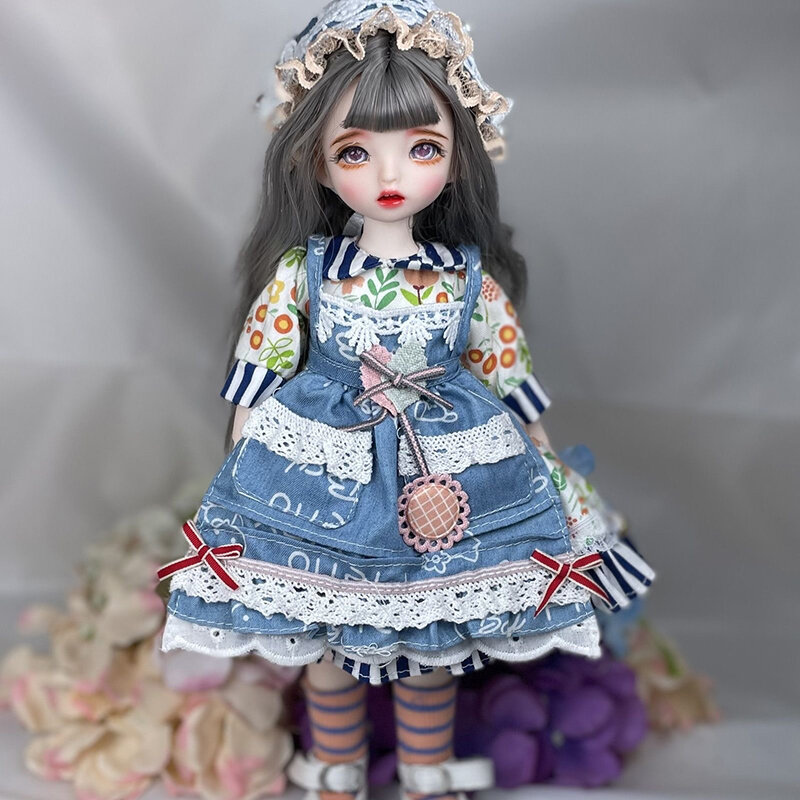 Năm 1/6 Thời Trang Búp Bê BJD Handmade Trang Điểm Mặt Khớp Búp Bê Với Quần Áo Mềm Mại Tóc Giả Vincy Đầu Cho Con Gái Tặng Đồ Chơi cho Bộ Sưu Tập