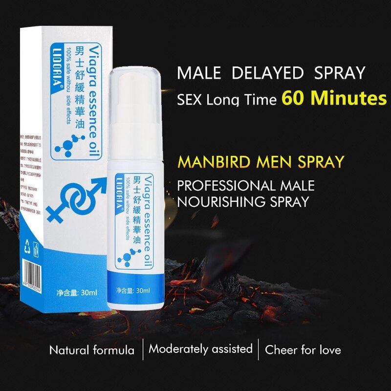 Spray de Viagra potente para hombre, larga duración, eyaculación prematuro, 30-60 minutos, novedad de 2021