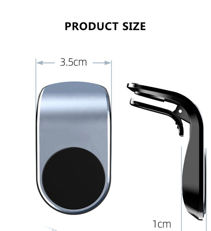 Luckybobi 360โลหะโทรศัพท์แม่เหล็กสำหรับIphone Samsung XiaomiรถAir Ventแม่เหล็กขาตั้งGPS mount Holder