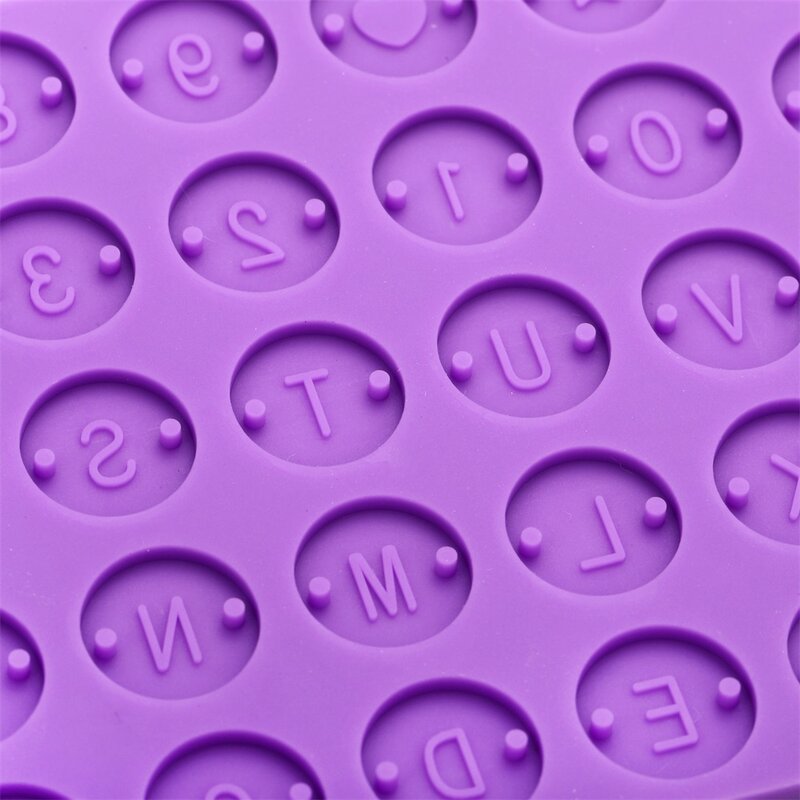 Número da letra discos redondos molde de silicone alfabeto grânulo pingentes para diy pulseira resina pingente jóias fazendo acessórios