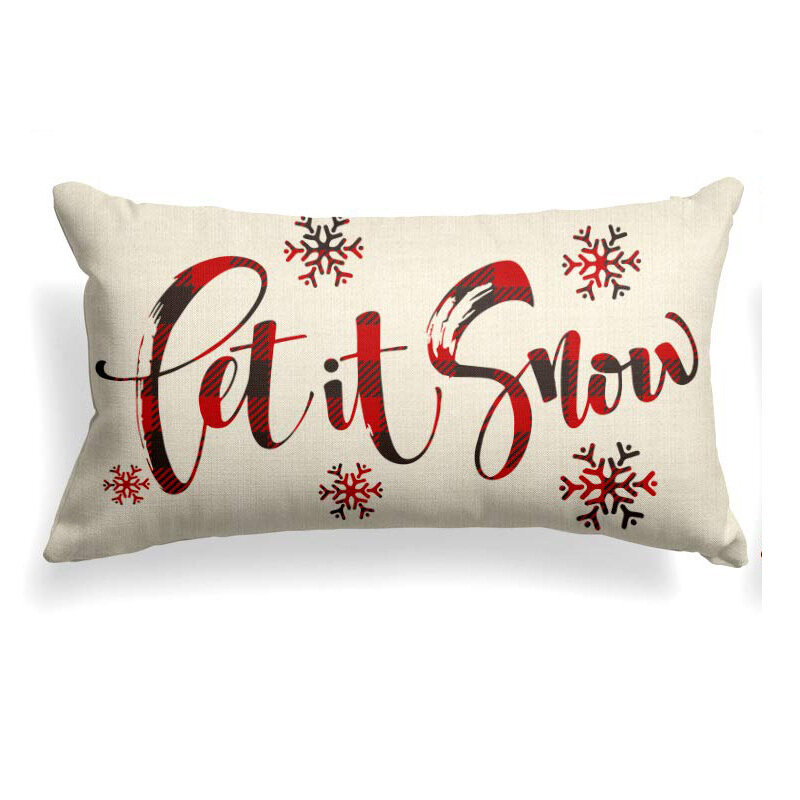 Рождественский чехол для подушки с 3D принтом, чехлы для диванных подушек с Санта-Клаусом, снеговиком, наволочки, рождественские украшения, н...