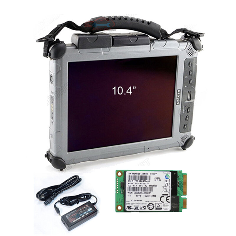 2021 robuste Tablet für Xplore Ix104 I7 & 4g Auto Diagnose Werkzeug Laptop installiert gut mit mb star c4 software V2021 mb c5 sterne