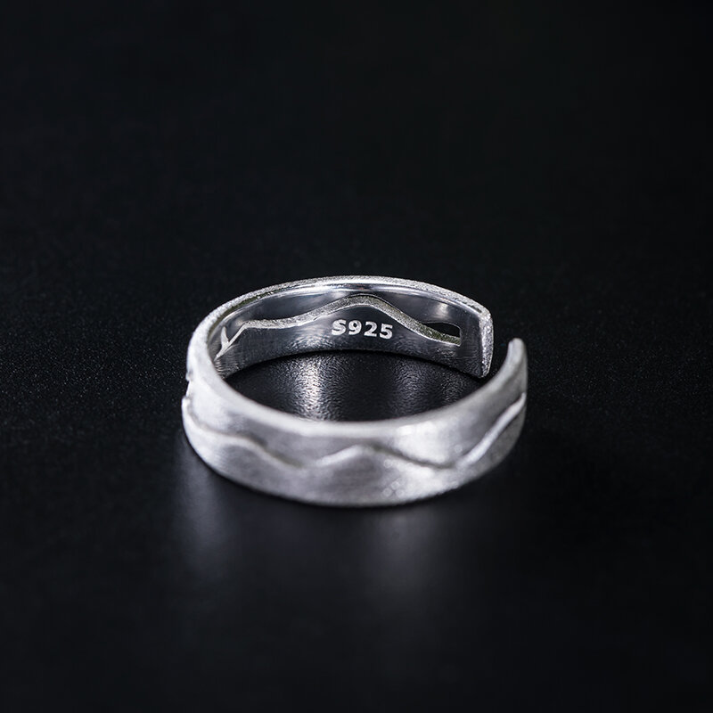 Заварной крем 925 стерлингового серебра китайский Стиль дизайн выдолбленные птица кольцо «ветка» для женщин модные вечерние ювелирные изде...