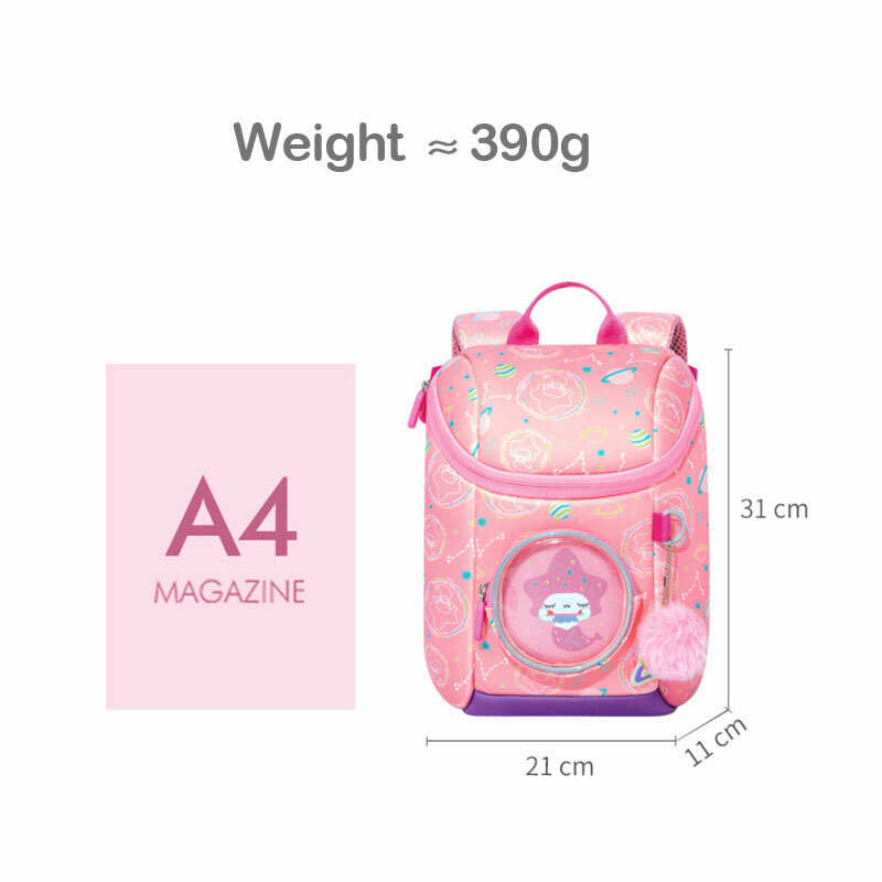Sacos de escola para meninas anime rosa criança jardim de infância mochila dos desenhos animados ao ar livre mochila jardim de infância lightweigh elementar bookbag