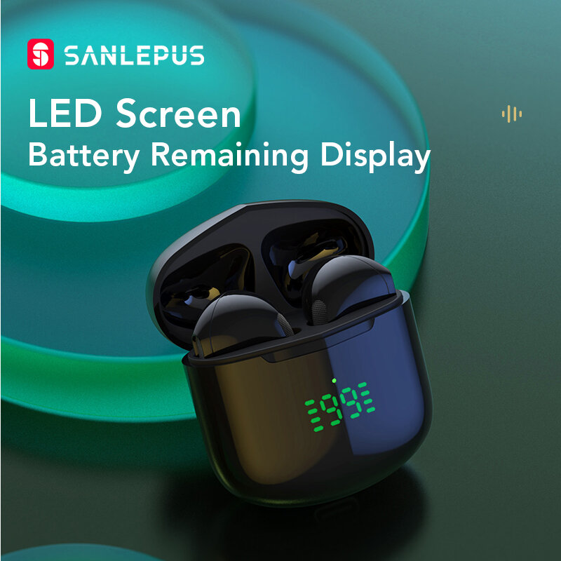 Беспроводные наушники SANLEPUS SE12 Pro, Bluetooth-наушники TWS, игровая гарнитура Hi-Fi, стереонаушники с микрофоном для iPhone, Android