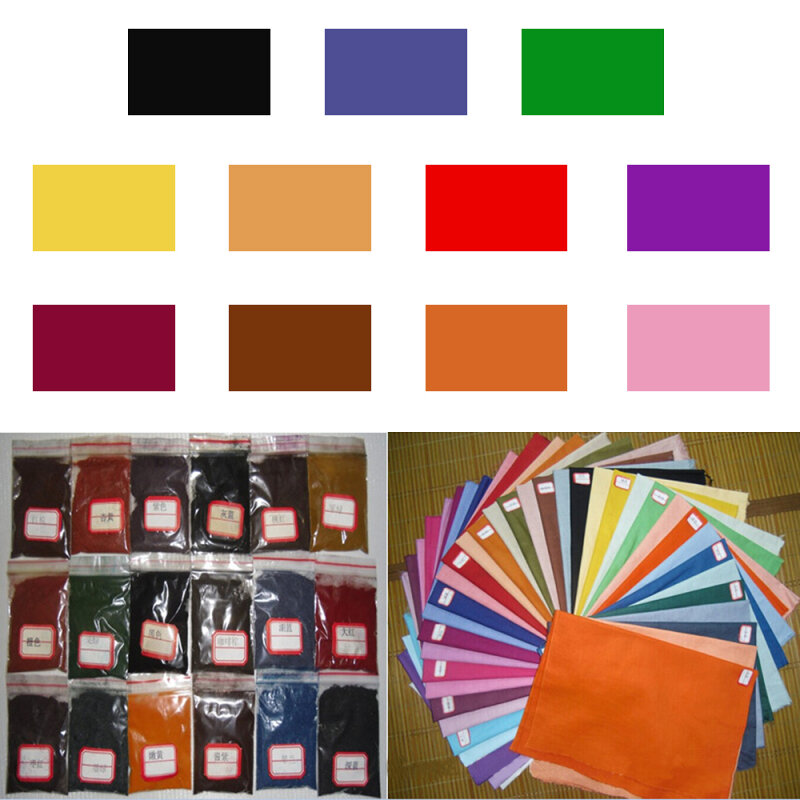 Tela de algodón y lino para teñir ropa, Kit de tintes coloridos, Textiles para el hogar, suministros DIY, 1 paquete