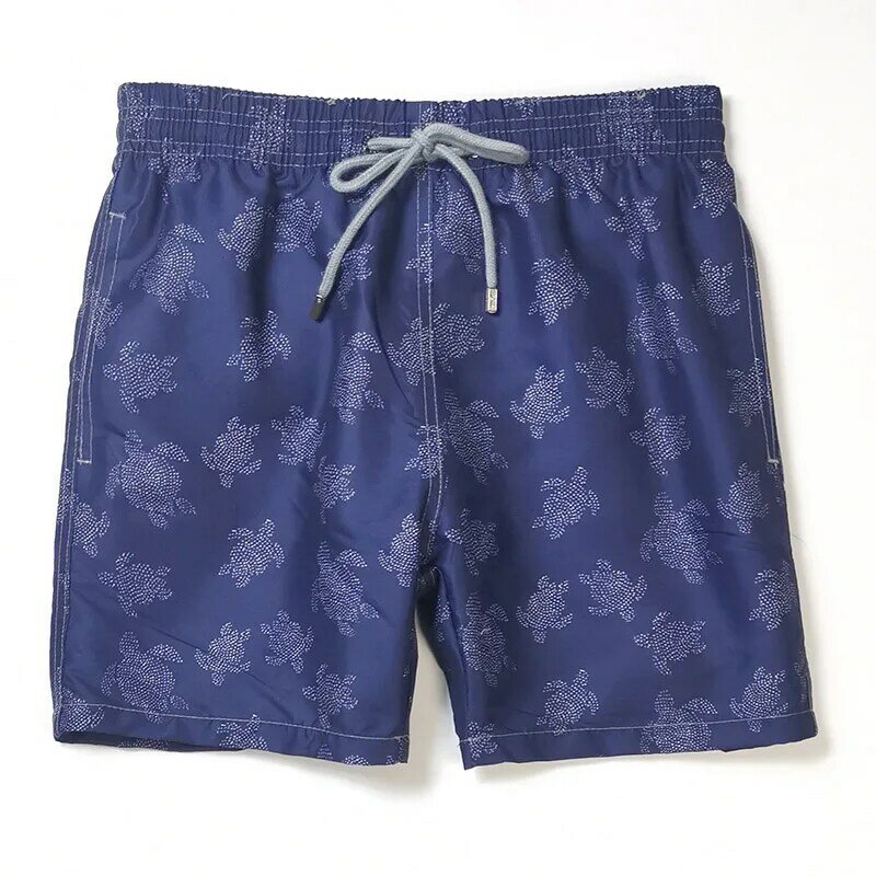 Vilebre-bañador para hombre, pantalones cortos informales con diseño de tortugas, estilo moderno, Bermudas de playa, quin576