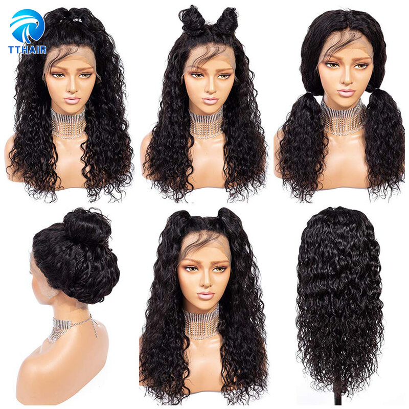 Curly Human Hair Wig 13x4 Lace Front Wig Human Hair Pre Plucked Brazilian Hair Wigs Straight Lace Closure Wig Remy Hair Wigs 150