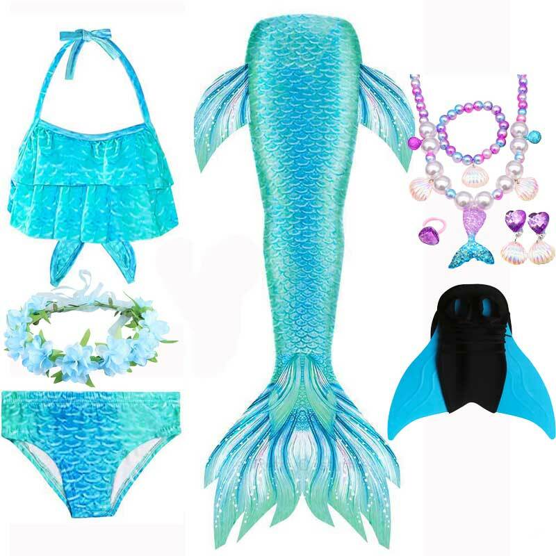 Disfraz de sirena de Anime, traje de baño de fantasía, Bikini de cola de sirena, ropa de playa, vestido de princesa para fiesta de Anime
