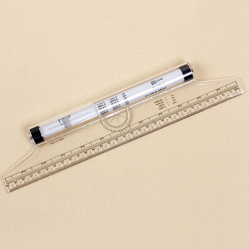 Multi-purpose Clear Metric Parallel Drawing Rolling Ruler Measurement Tool