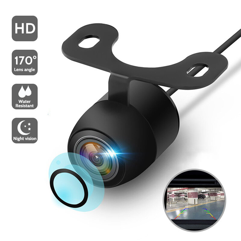 Nowa kamera HD Night Vision tylna kamera samochodowa 170 szerokokątna kamera cofania wodoodporna CCD LED dodatkowa samochodowa Monitor uniwersalny