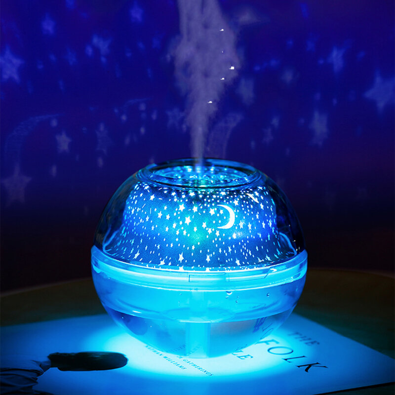 500ML Ball Humidifier with Aroma Lamp Essential Oil Ultrasonic Electric Aroma Diffuser Mini USB Air Humidifier Fogger
