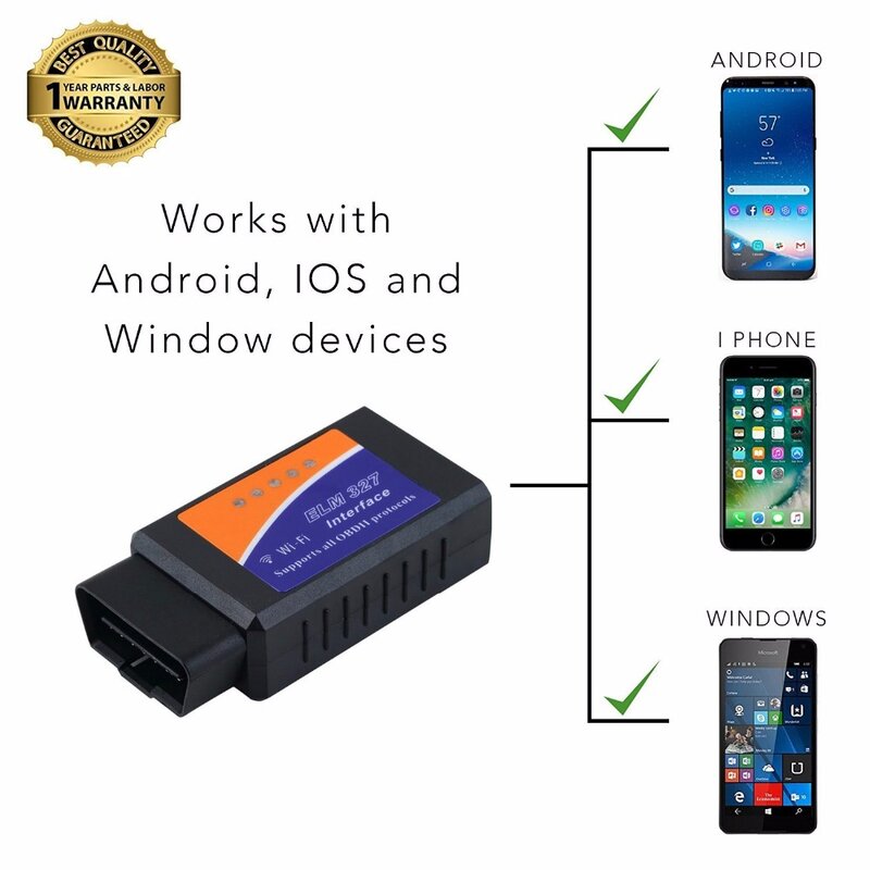 2021 Авто Elm327 V1.5 Wi-Fi Bluetooth OBD2 Pic18f25k80 OBD2 сканирования OBDII OBD адаптер диагностический интерфейс для Android/IOS