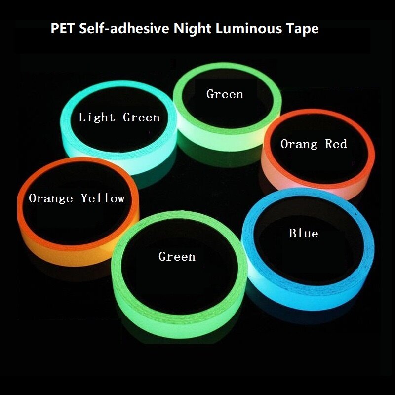 自己粘着性の明るい夜/暗い安全テープ,安全テープ,印象的な警告,3cm * 1m