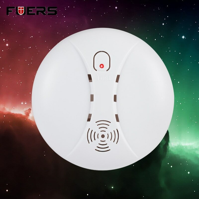 FUERS Independent Smoke Detector Intelligent Smoke Fire Detector High Sensitivity Low Battery Reminder High Volume SmokeDetector