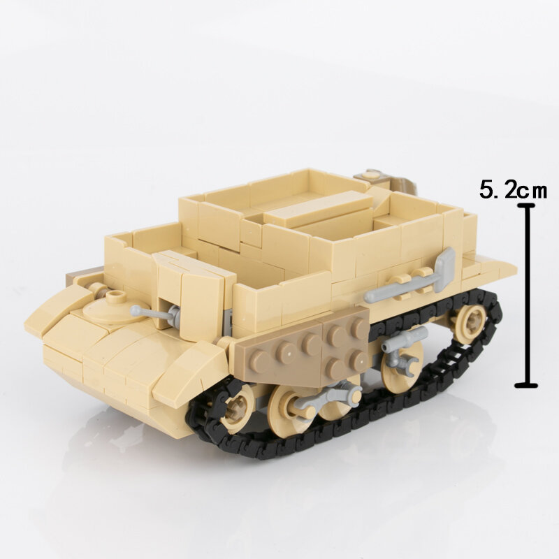 WW2 Military British Bren Armored Vehicle Tank Building Blocks British Army Medical Accessories Infantry Weapon Gun Bricks Toys