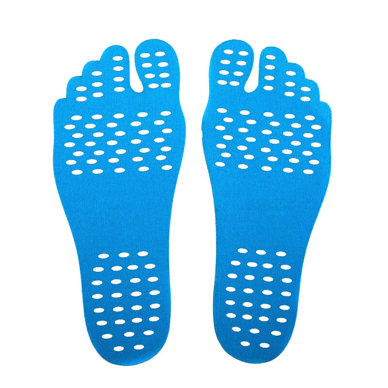 1 par de pie adhesivo almohadillas calcomanías de pies pegarse en las suelas Flexible Anti-slip playa protección de pies Dropshipping. Exclusivo. SMJ