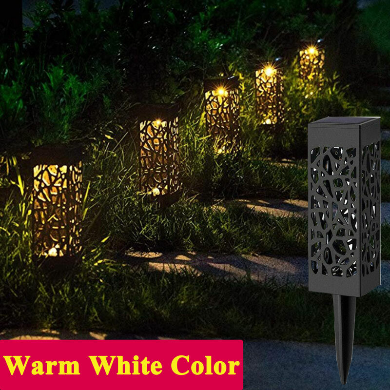 #Warm White Lámpara Solar LED para jardín,luz hueca para exteriores,i 