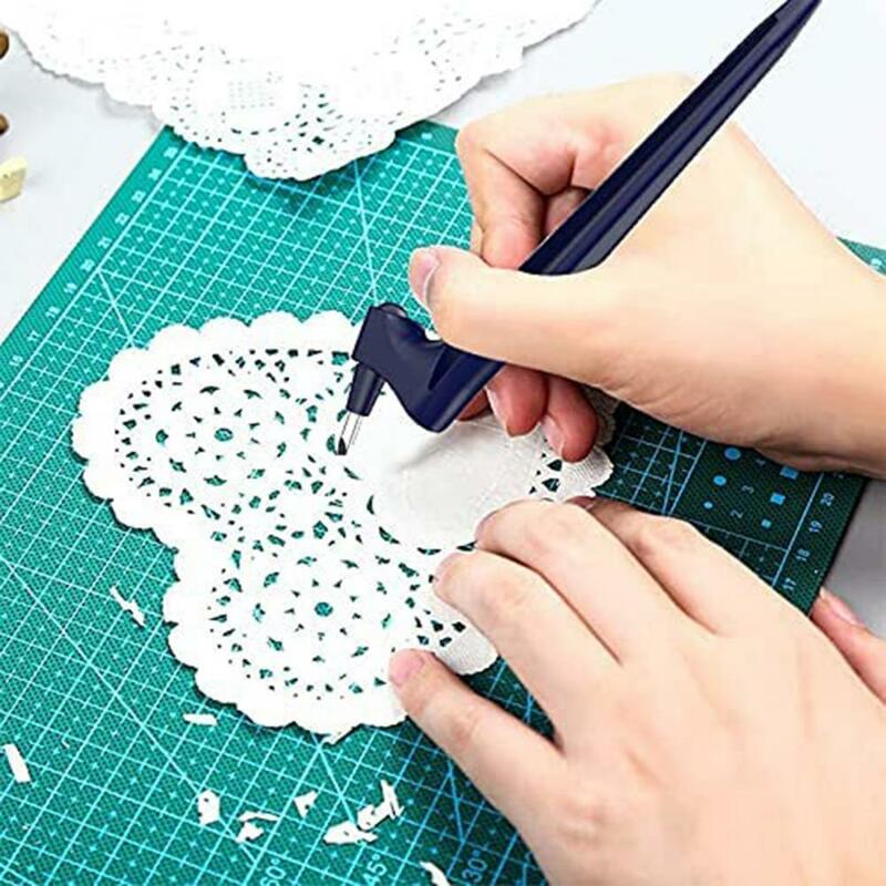 Carving Pen Innovative Convenient 360 Degree Rotatable Craft Paper Scrapbooking Stencil Cutter Cutting Tool for Home