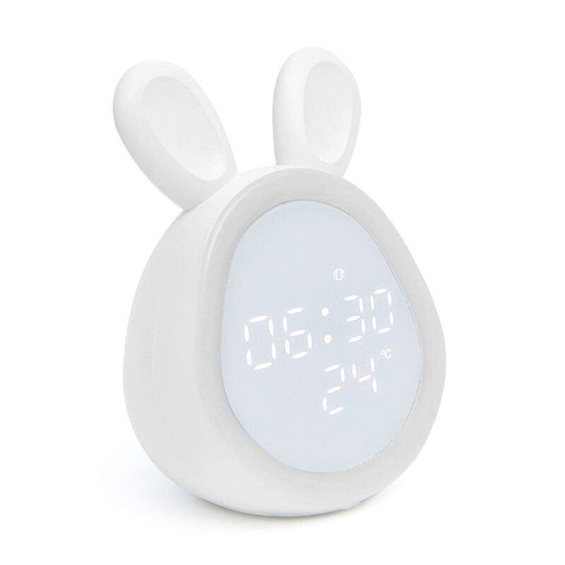 Alarm Uhren für Schlafzimmer mit Snooze und Nacht Lichter, Digitale Wecker mit Thermometer, Volumen und Helligkeit Einstellbar