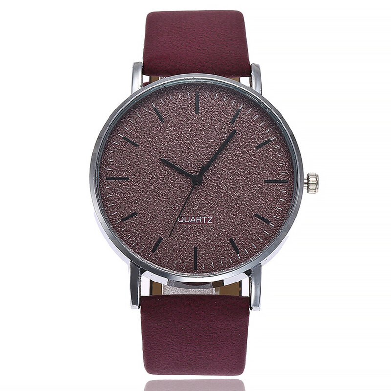 Reloj de cuarzo de cuero de marca de lujo para mujer, reloj de pulsera analógico, informal, femenino