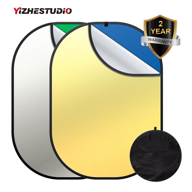 4-in-1 Portable backdrop green screen Collapsible Background Photography Reflector 1.5m x 2m Green screen Backdrops of YouTube