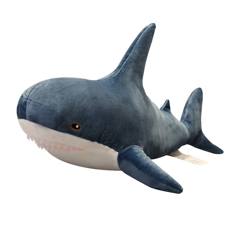 1 pçs tubarão brinquedos de pelúcia popular dormir travesseiro viagem companheiro brinquedo presente tubarão bonito recheado animal peixe travesseiro brinquedos para crianças
