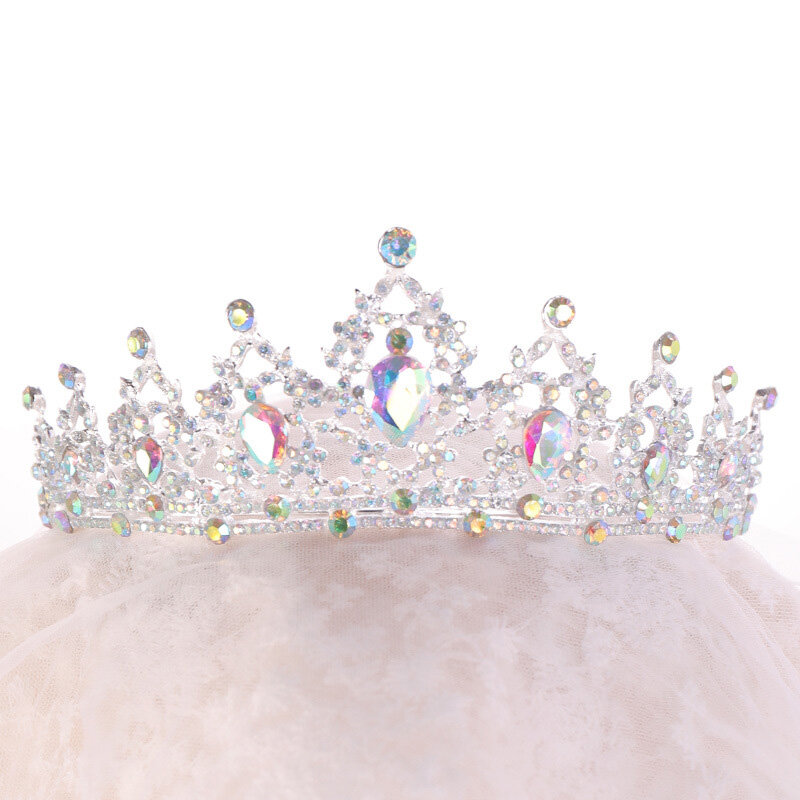 Gorąca sprzedaż diadema Noiva ślub panny młodej tiara kobiety dziewczyny księżniczka coroa nakrycia głowy biżuteria do włosów couronne de mariage