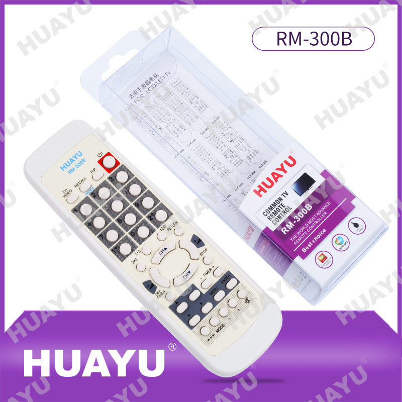 Điều Khiển Từ Xa Đa Năng RM-300B Cho Màn Hình LCD/LED HITACHI Tivi Thay Thế Điều Khiển Từ Xa