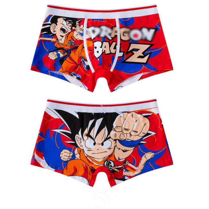 Anime Son Goku Kakarotto Luffy Vinsmoke Sanji Tony Chopper Character Men Costume Underwear Underpants Boxer Shorts