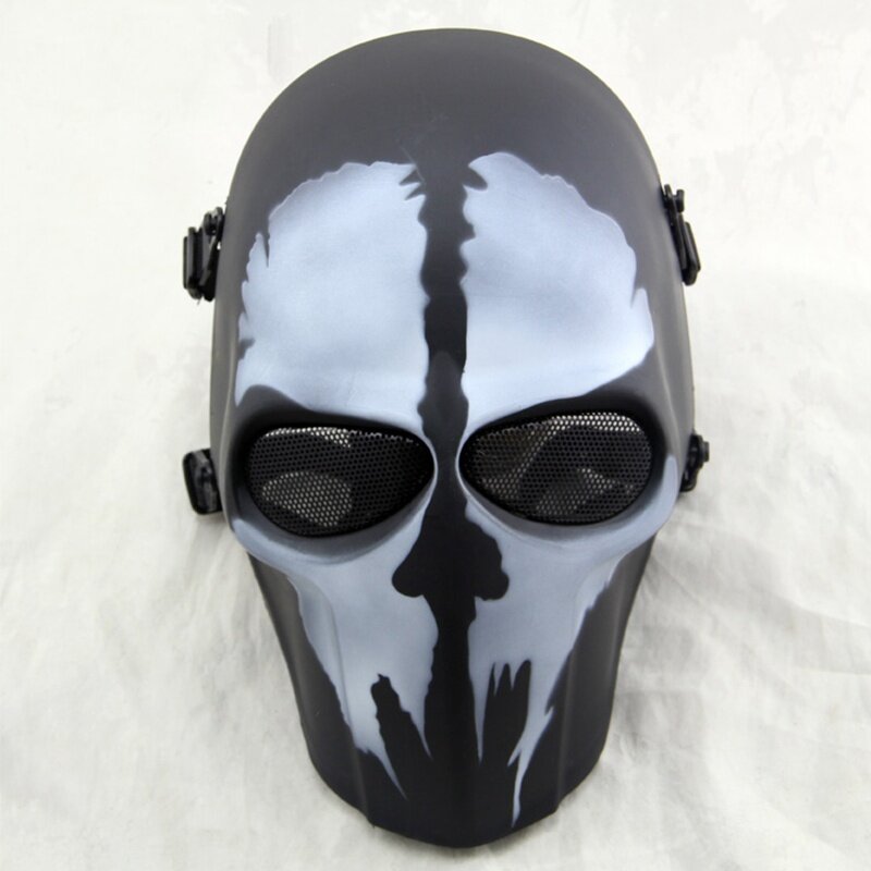 Армейская пейнтбольная маска с черепом на все лицо, для Хэллоуина, для военных игр, стрельбы, охоты, военные тактические маски для страйкбол...