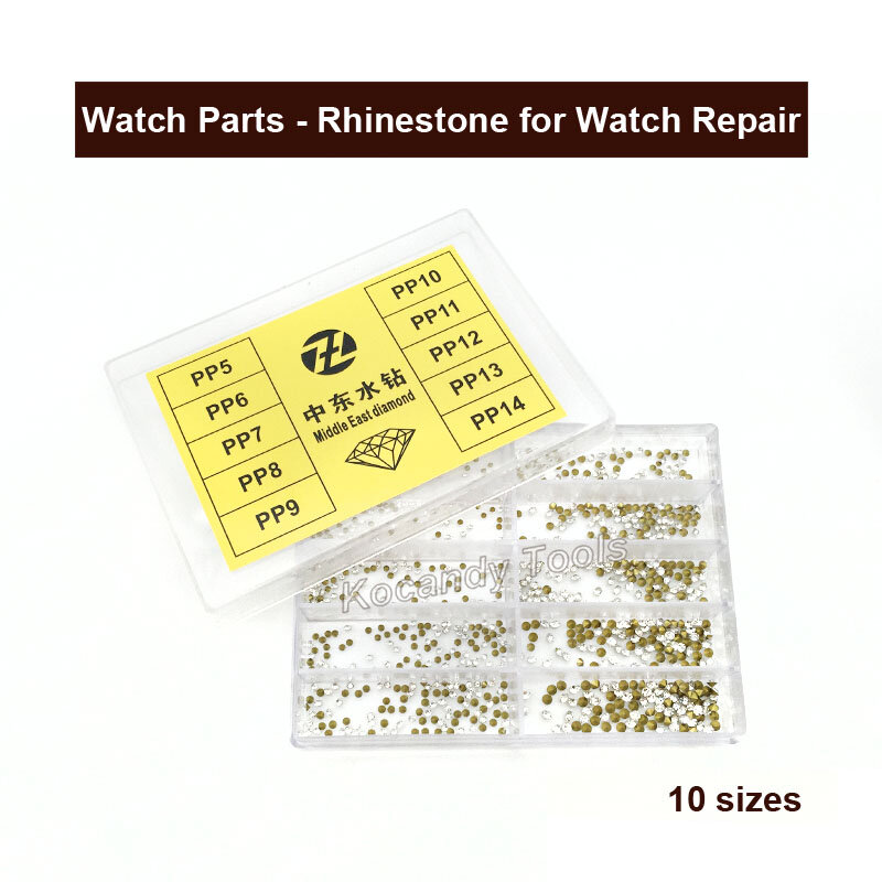 Uhr Teile-Steine, Strass, nahen Osten Diamant Für Uhr Reparatur 10 Größen 1000 PCS / set Hohe Qualität