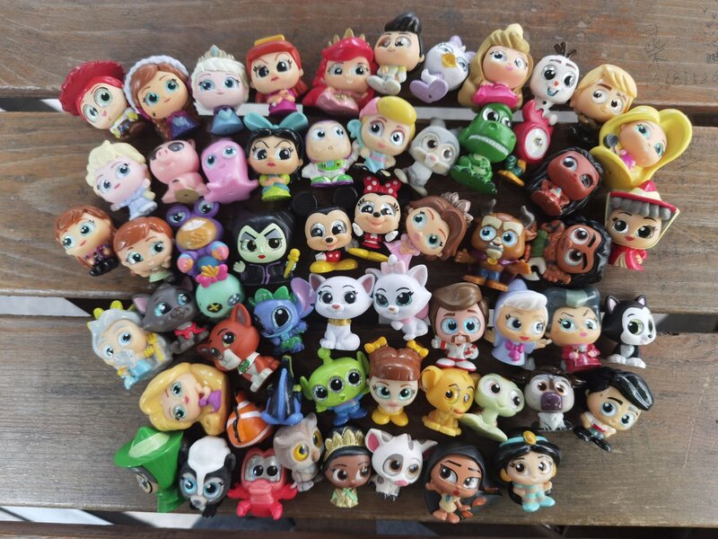 5 pezzi originali porte bambole principessa serie 4 e 5 mostri dei cartoni animati figura anime giocattolo 2-4cm dimensioni Rare collezione No Dups regalo bambini