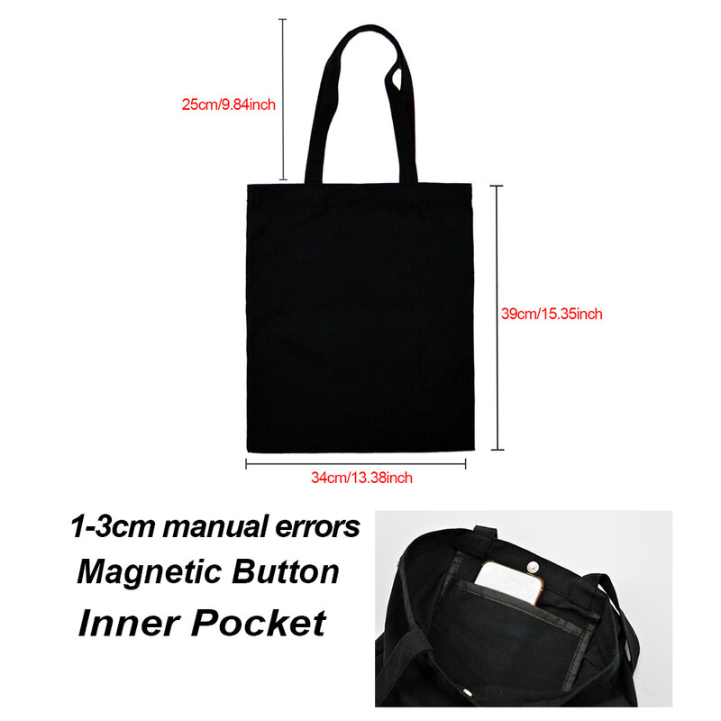 Teaching My Superpower Canvas Tote Shopping Bag Teacher Life Cloth Book Shoulder Bags Reusable Eco Shopper Fashion Travel Gift