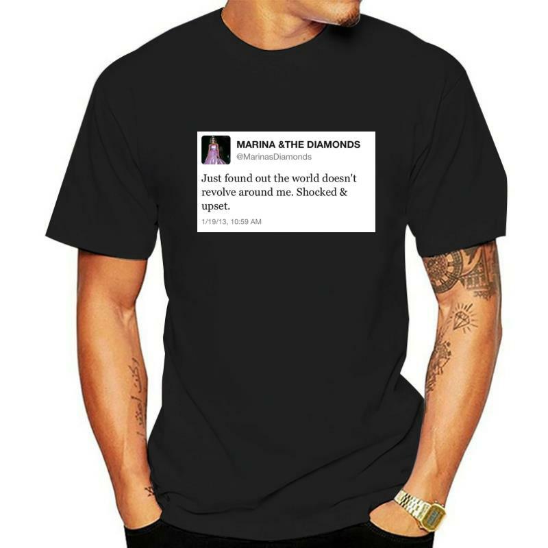 3271D Gedruckt Männer T Shirt Individuell Bedruckte 100% Baumwolle T-shirts Baumwolle t-shirts Kurzarm marina und die diamanten tweet frauen