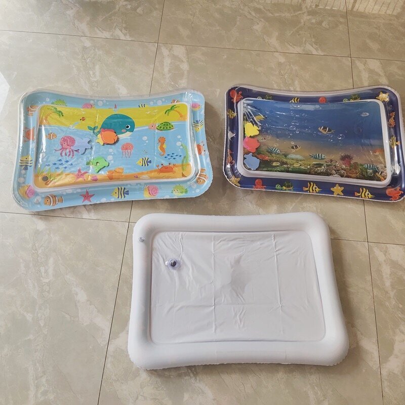 Colchoneta de agua para bebé, cojín inflable, colchoneta de juego de agua para niño pequeño, juguetes de desarrollo para bebé de educación temprana