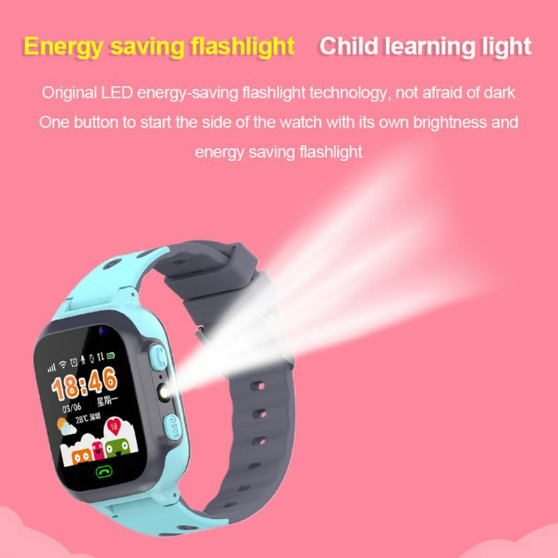 Crianças Smartwatches Com Chat de Voz SOS Lanterna Câmera Despertador Digital Relógio de Pulso Smartwatch Meninas Meninos Presente de Aniversário