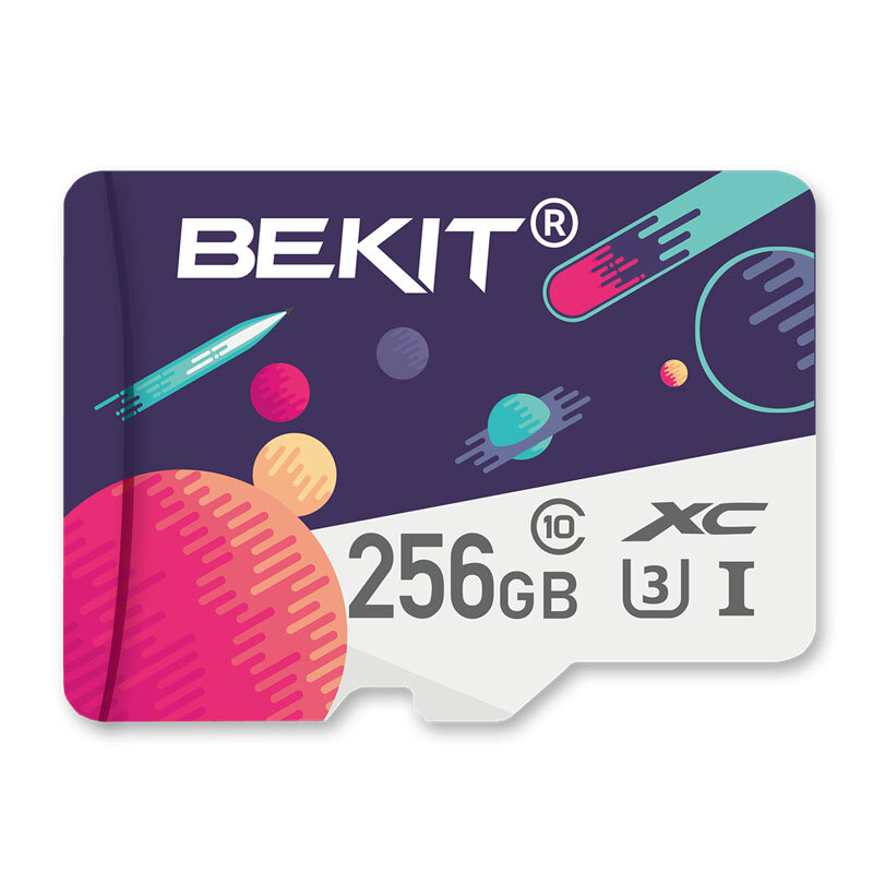 Bekit بطاقة ذاكرة صغيرة TF/SD 256GB 128GB 64GB 32GB 16GB 8GB Class10 U1 U3 بطاقة ذاكرة أصلية للهاتف