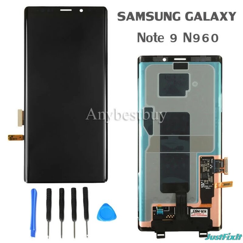 Дефект для Samsung Galaxy Note 9 N960 N960F N960D N960DS дефектный ЖК-дисплей с сенсорным экраном дигитайзер в сборе 6,3 "Super Amoled