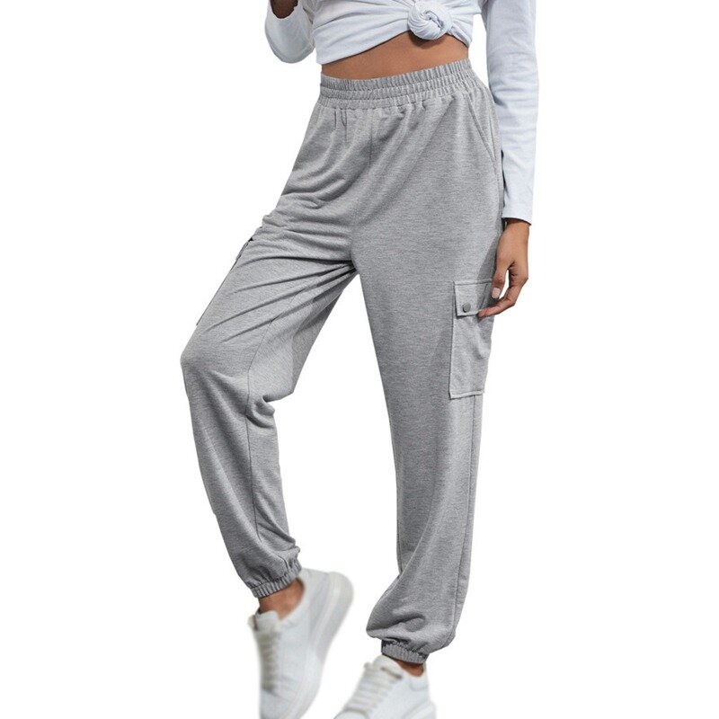2021 nova mulher correndo calça de secagem rápida respirável esportes leggings golfe fitness jogging calças soltas yoga calças com bolso