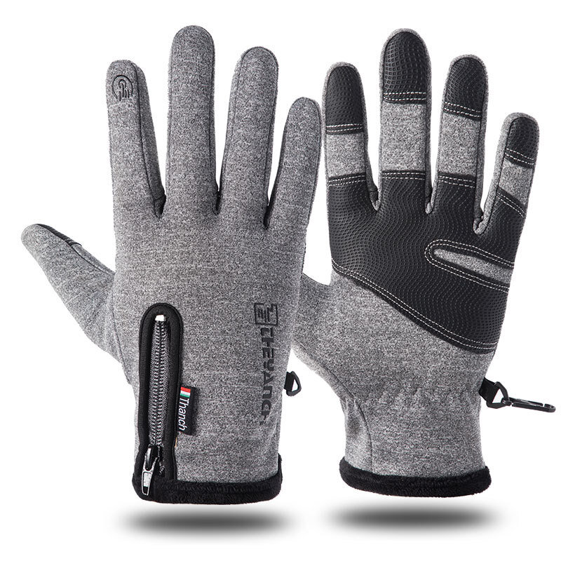 Gants de ski chauds, antifroid, anti-vent, imperméables et antidérapants,compatibles écran tactile, pour cyclisme, collection hiver,