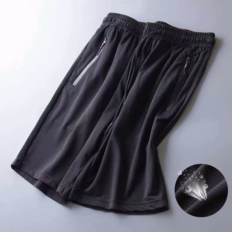 Men Ice Silks Casual Pants Ultra-Thin Sports Pants Quick-Drying Breathable Air-Conditioned Pants Large Size For Summer N