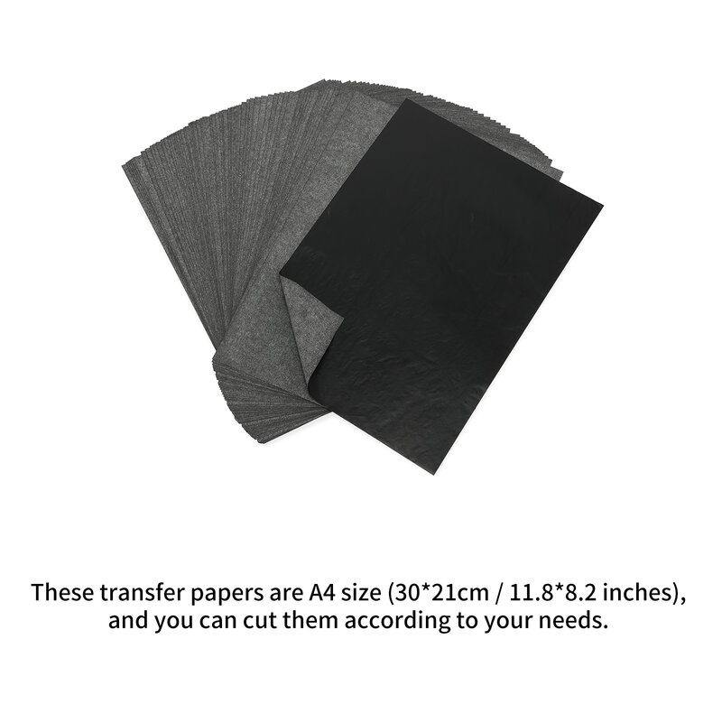 100pcs Tracing Papers Reusable Graphite Transfer Papers Carbon Paper Transfer Tracing Paper Tracing Copy Paper for Wood Paper
