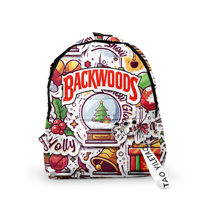 Merry Christmas Backpacks for Women Men Teenager Boys Girls School Bags Keys Accessories Hip Hop Streetwear Sports Bag