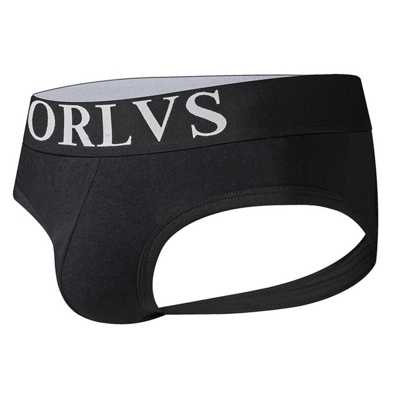 ORLVS メンズ下着男性セクシーなブリーフ気を付けろポーチ Cuecas 男綿パンティー Tバックパンツゲイスリップオム Srting