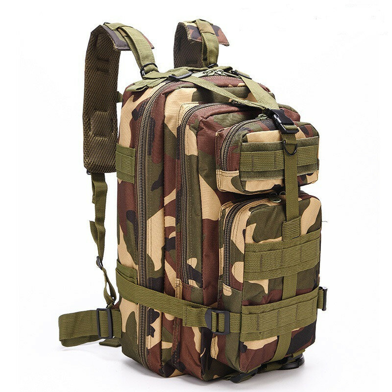 Мужская Спортивная дорожная военная сумка, 25 л, Многофункциональный водонепроницаемый рюкзак для походов и кемпинга-40